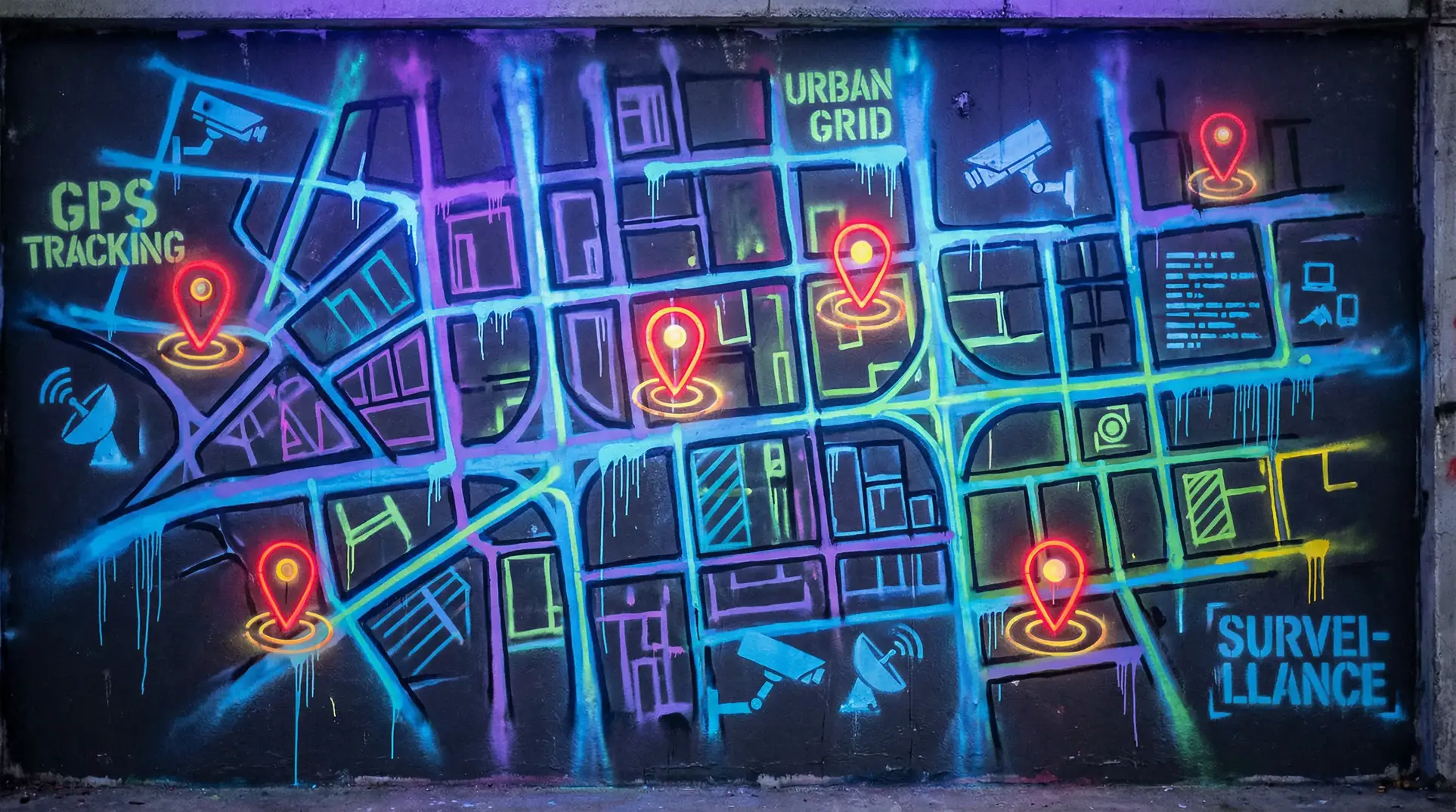 啦啦啦免费高清www 狗仔追踪地图 - 城市涂鸦风格